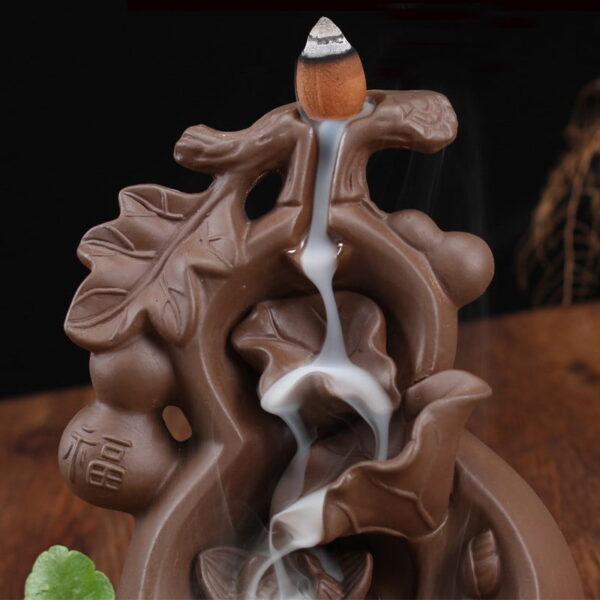 Good fortune Ceramic Backflow Incense Burner