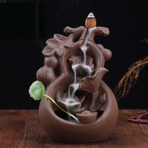 Good fortune Ceramic Backflow Incense Burner