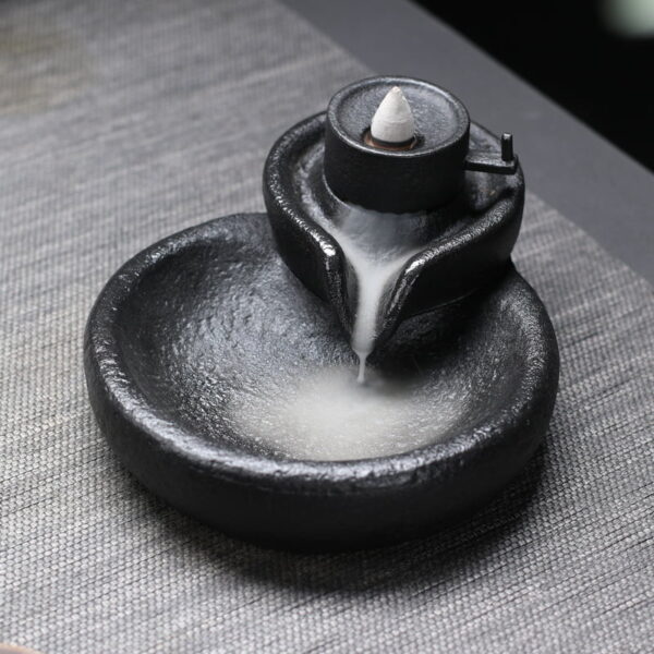 Retro Stone Mill Backflow Incense Burner
