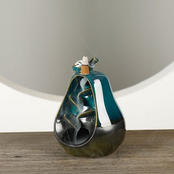 Cute Pear Ceramic Backflow Incense Burner