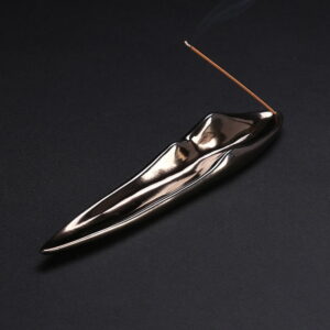 Leaf Boat Ceramic Stick Incense Holder