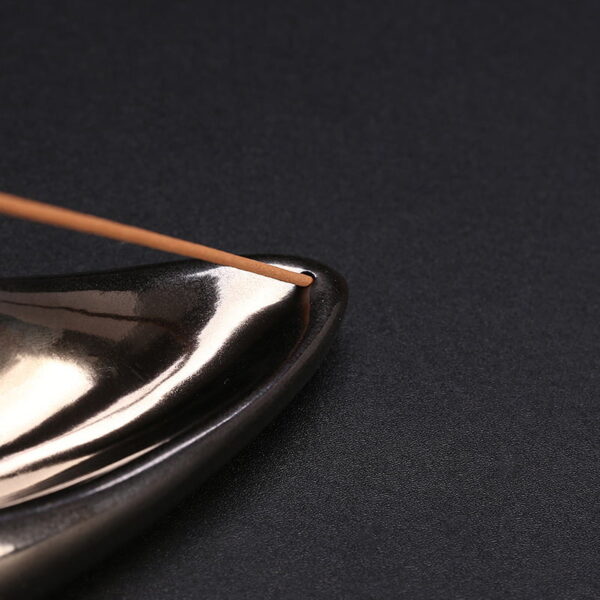 Leaf Boat Ceramic Stick Incense Holder