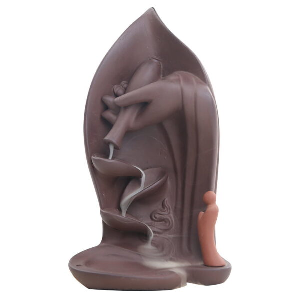 Buddha Petal Ceramic Backflow Incense Burner