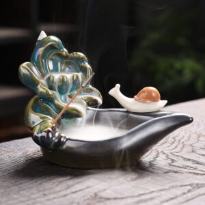 Lotus Snail Best Waterfall Incense Burner