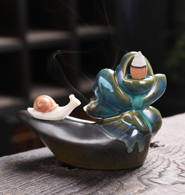 Lotus Snail Best Waterfall Incense Burner