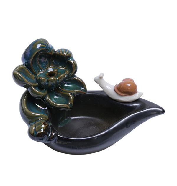 Lotus Snail Best Waterfall Incense Burner