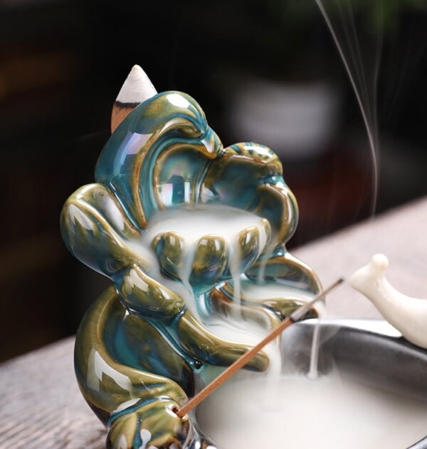 Lotus Snail Best Waterfall Incense Burner