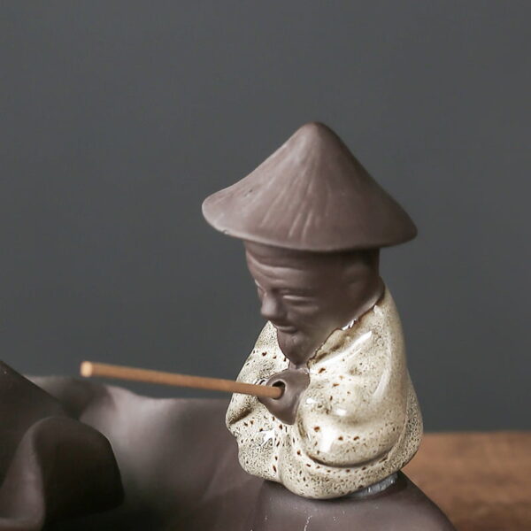 Old Man Fishing Backflow Incense Burner ​