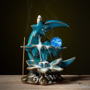 Crescent Moon Star Backflow Incense Burner Crescent Moon Star Backflow Incense Burner