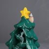 Christmas Tree Green Ceramic Backflow Incense Burner - Image 2