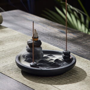 Hill Stones Ceramic Incense Waterfall Stick Incense Burner