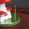 Ceramic Red Mushroom Backflow Incense Burner - Image 4