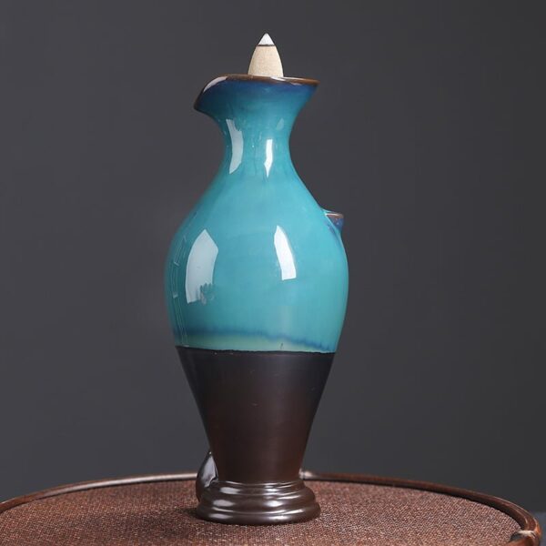 Vase Ceramic Incense Waterfall Fountain Backflow Burner
