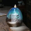 Stepped Flowing Ceramic Led Lamp Ceramic Backflow Incense Burner Waterfall