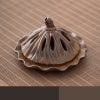 Lotus Seedpod Retro Handcrafted Porcelain Censer Incense Stick Stand