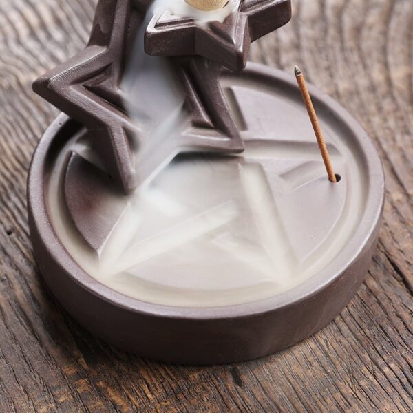 O1CN016tTeaw1kW4FWYA2MS_!!2551464690-0-cib Five-pointed Stars Ceramic Backflow Incense Burner