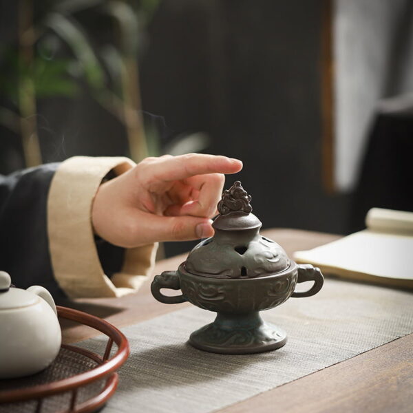 Retro Ceramics Brave Troops Incense Burner
