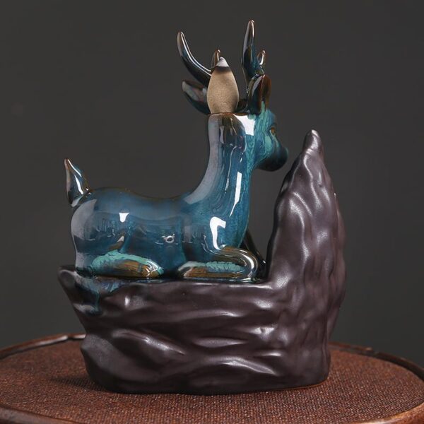 O1CN017798aR1kW4JO1DFk1_!!2551464690-0-cib Deer Elk Mountain Ceramic Incense Burner Waterfall