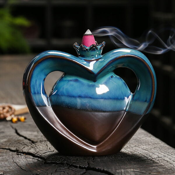 Ceramic Love Waterfall Incense Burner
