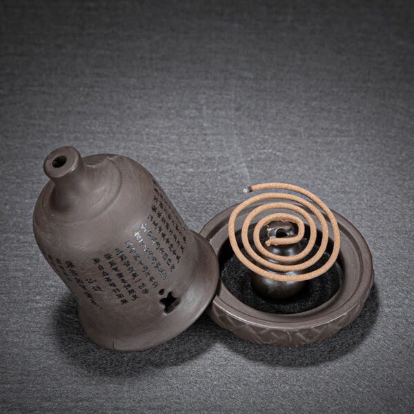 Buddha Bell With Scripture Incense Burner