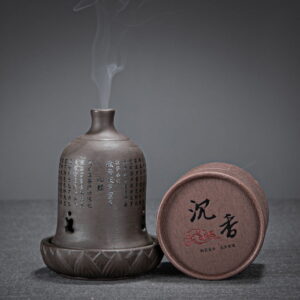 Bell Purple Clay Waterfall Backflow Incense Burner Bell Purple Clay Waterfall Backflow Incense Burner