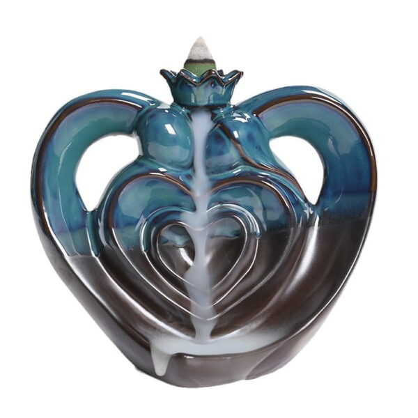 Ceramic Love Waterfall Incense Burner