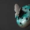 Lotus Flower Butterfly Lotus Pod Ceramic Handmade Incense Holder