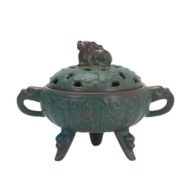 Antique Bronze Pattern Ceramic Incense Burner