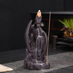 Pterosaur Castle Dinosaur Waterfall Ceramic Reflow Incense Burner