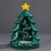 Christmas Tree Green Ceramic Backflow Incense Burner
