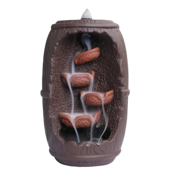 Wine Barrel Ceramic Backflow Incense Burner