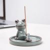 Frog Incense Burner Ceramic Thread Fragrance Insert