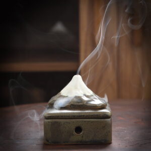 Mount Fuji Ceramic Coil Incense Burner Stick Incense Burner