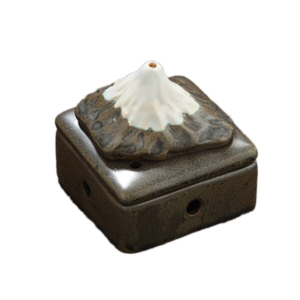 Mount Fuji Ceramic Coil Incense Burner Stick Incense Burner