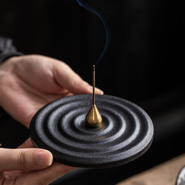 Ceramic Water Drop Incense Holder Cord Incense Burner