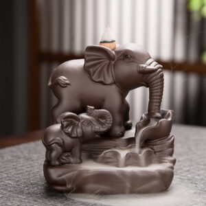 Two Elephants Waterfall Incense Burner Two Elephants Waterfall Incense Burner