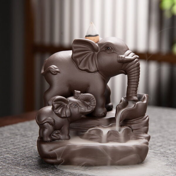 Two Elephants Waterfall Incense Burner Two Elephants Waterfall Incense Burner