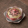 Colored Ceramic Lotus Flower Coil Incense Burner