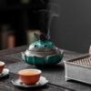 Lotus Flower Butterfly Lotus Pod Ceramic Handmade Incense Holder