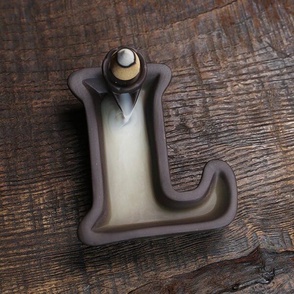 LOVE Alphabets Ceramic Waterfall Incense Burner