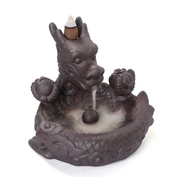 Cute Dragon Ceramic Backflow Incense Burner