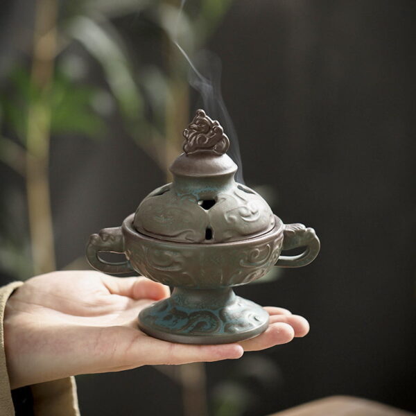 Retro Ceramics Brave Troops Incense Burner