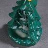 Ceramic Green Christmas Tree Backflow Incense Burner
