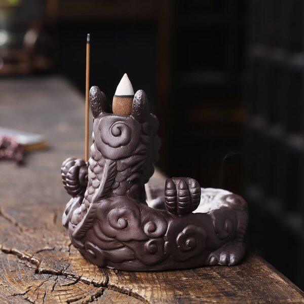 Cute Dragon Ceramic Backflow Incense Burner