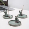 Frog Ceramic Incense Burner for Incense Stick