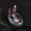 Leaf Conch Pool Ceramic Cute Waterfall Incense Burner - Image 2