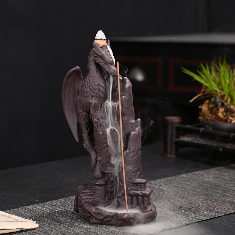 Pterosaur Dinosaur Ceramic Waterfall Backflow Aromatherapy Burner