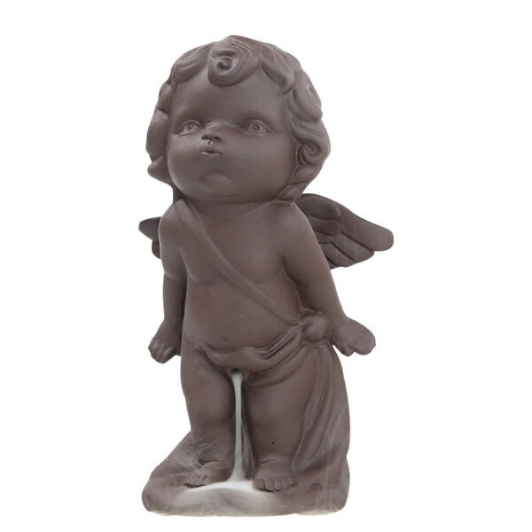 Little Boy Angel Ceramic reverse smoke incense Burner
