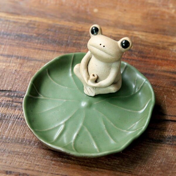 Frog Ceramic Incense Holder Incense Burner  ​