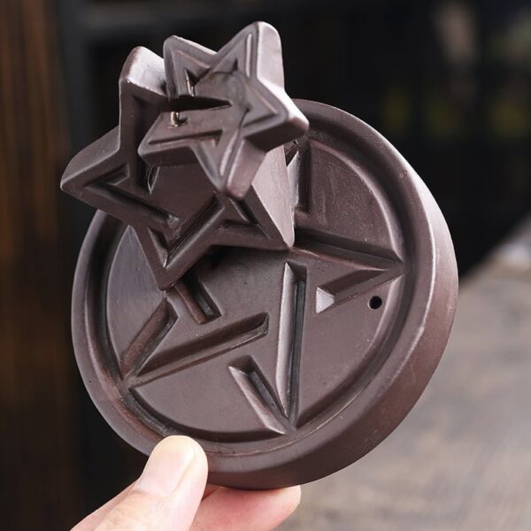 O1CN01PvS3Y71kW4FY2xWdh_!!2551464690-0-cib Five-pointed Stars Ceramic Backflow Incense Burner